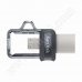 SanDisk, Ultra Dual Drive, m3.0, 128GB, USB 3.0, Flash Drive, Grey